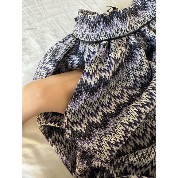 NWT Maje Womens Purple Skirt with Lace Size 2( USA size M) - Picture 7 of 11